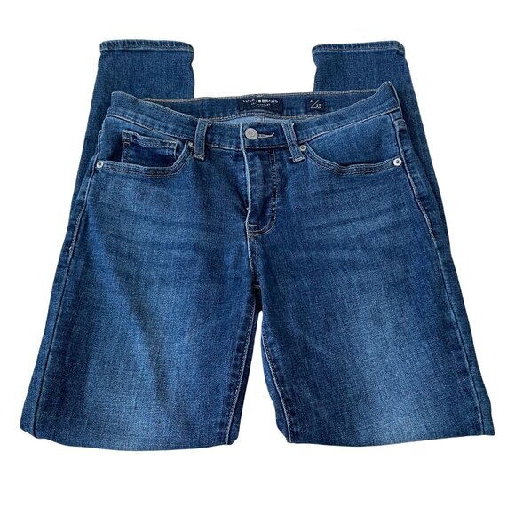 Lucky Brand Mid Rise Skinny Ava Jeans Women's Size 4/27 Tapered Stretch Denim - Picture 2 of 5